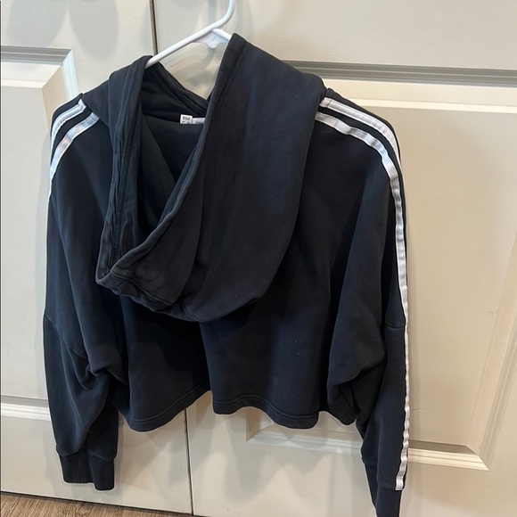 Adidas Black Cropped Hoodie - Picture 5 of 5
